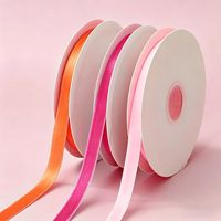 Ruban en velours de haute qualité, ruban en velours à une face pour la décoration de boîtes cadeaux, ruban d'emballage pour les fêtes