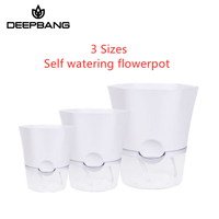 Pots de jardin Deepbang, pots blancs pour plantes violettes, pots de pépinière, pots de jardin à domicile, jardinières auto-arrosantes pour plantes d'intérieur
