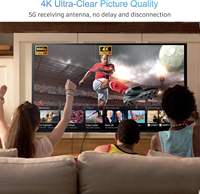 Kit de Transmisor y Receptor HDMI Inalámbrico de Largo Alcance de 50M, Compatible con Duplicación de Pantalla 4K VGA para Laptop, PS4, Proyector