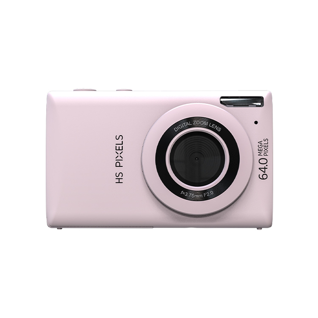 Fashion Pink Portable 64MP Photo Vlogging Mini Video Card Size MP3 Digital Photo Body 4k Camera Compact With Camera