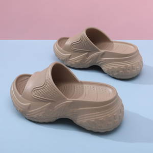 Women's Platform Flip Flops EVA Open <b>Toe</b> Breathable Summer Slippers Chunky Shoes White - Product Image 2
