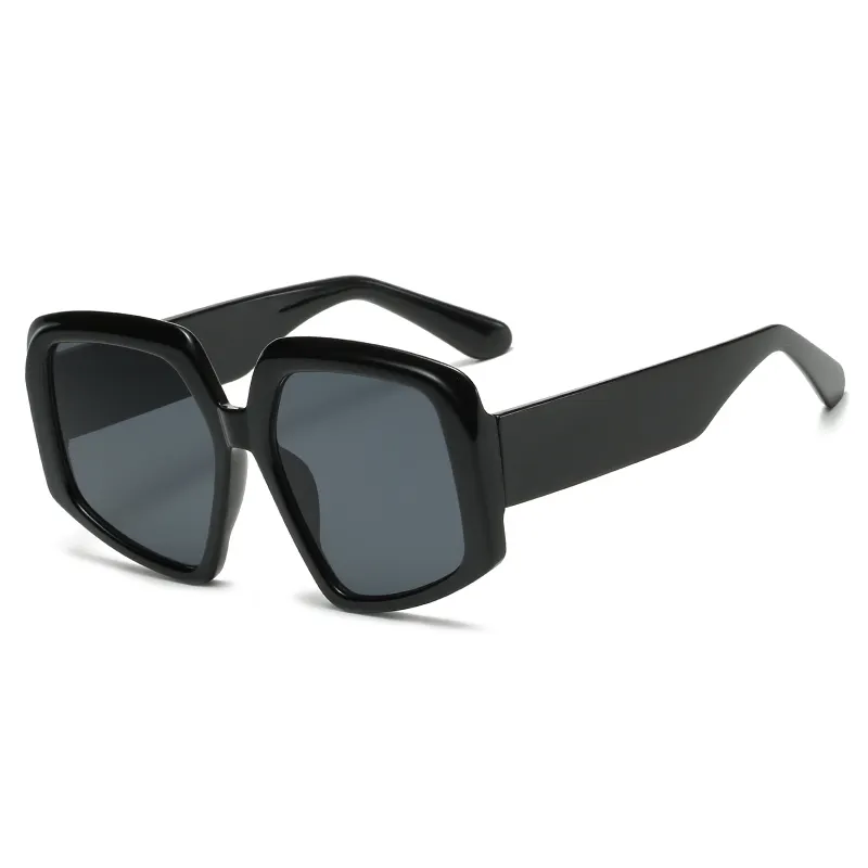 Custom Fashion Trendy Oversized Big Irregular Large Frames Shades UV 400 Lens Sun Glasses Sunglasses For Women