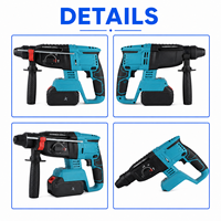 Outils professionnels HIERKIN pour électriciens, perceuses à percussion sans fil à batterie lithium, marteaux rotatifs, marteaux perforateurs