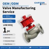 Vanne pneumatique programmable à piston PLC/DCS, raccordement à bride en acier au carbone, étanchéité bidirectionnelle classe VI, conformité ANSI