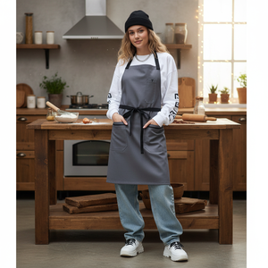 Grembiule in Cotone Senza Maniche di Alta Qualità, Riutilizzabile per Cucina, Pulizie, Ristoranti, Matrimoni, Feste Natalizie - Product Image 3
