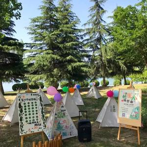 Tente de jeu triangulaire <span class=keywords><strong>pour</strong></span> enfants, idéale <span class=keywords><strong>pour</strong></span> la plage en été, avec surface à dessiner, monocouche, imperméable, <span class=keywords><strong>pour</strong></span> les activités et événements en plein air des enfants - Product Image 4