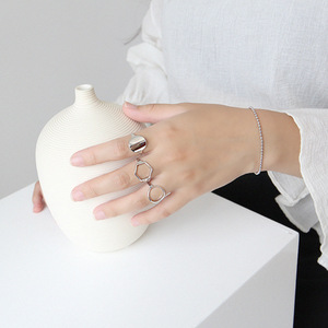 Wmjt109 hình học mở Hoop Vòng trang sức loại nhẫn bán buôn thời trang Trung Quốc nhà sản xuất - Product Image 4