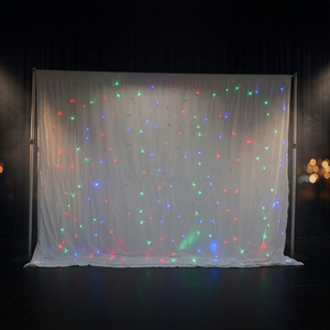 Aluminum Pipe Kit with LED Light Sets Curtain Hotel Banquet <b>Backdrop</b> <b>Stand</b> - Product Image 2