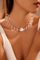 Collier avec pendentif en perle d'eau douce de qualité AAAAA en quartz clair, bijoux de mode certifiés CE ASTM REACH en matériaux naturels