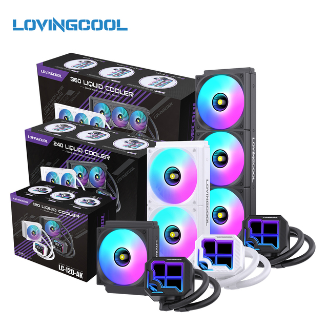 LOVINGCOOL 120/240/360mm OEM Liquid Cooler Custom Logo Custom Packaging AIO CPU Water Cooler Bespoke AIO Solution Factory Direct