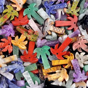 Artisanat naturel <span class=keywords><strong>cocotier</strong></span> sculpture Quartz pierre pendentif collier énergie guérison mode bijoux décor à la maison accessoire enfants - Product Image 4