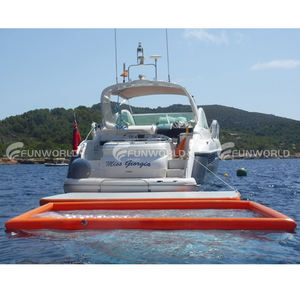 מותאם אישית pvc מתנפחים בריכת רשת ים מפותלים יאכטה בריכת מתנפחים בים עבור יאכטה - Product Image 3