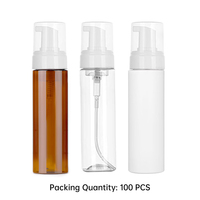 Emballage de savon liquide de voyage portable en gros 200ml bouteille vide de pompe moussante de savon nettoyant pour le visage pour les mains avec distributeur