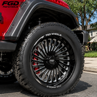 Jantes forgées en alliage 24x12 24x14 26x14 26x16 8x180 8x170 8x6.5 pour Ford F250 Chevy Silverado 2500 avec capuchons flottants