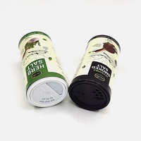 Tube shaker biodégradable couleur personnalisée, qualité alimentaire pour l'emballage de sel, sucre, épices et autres poudres sèches