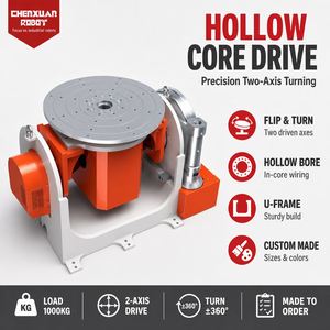 Precision 2 Axis <b>Welding</b> Positioner, Dual Axis Flip & Rotate Turntable for Heavy Workpiece Robotic <b>Welding</b> - Product Image 3