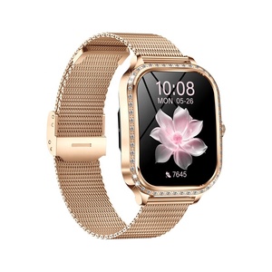 Mode femmes montre BT appel santé Fitness Tracker Sport carré dames montre or Rose luxe dames montres intelligentes <span class=keywords><strong>MK88</strong></span> - Product Image 3