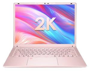 Nouvel ordinateur portable rose 14 pouces N150 pour filles avec clavier rétroéclairé, coque arrière en plastique, processeur quadricœur, ordinateur portable pour filles - Product Image 1