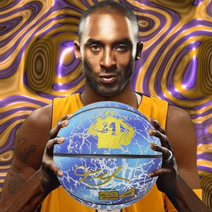 KOBE No.7 bóng rổ công nghệ đen với logo tùy chỉnh huỳnh quang phản chiếu gửi <span class=keywords><strong>net</strong></span> màu đỏ phiên bản giới hạn Quà Tặng kỳ nghỉ - Product Image 2