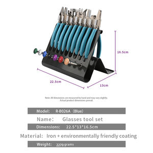 ชุดเครื่องมือซ่อมไขควงสำหรับแว่นตาประกอบด้วยคีมเก้าประเภทและไขควงเจ็ดประเภท - Product Image 4
