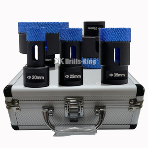 Meilleur <span class=keywords><strong>kit</strong></span> de forets diamantés brasés sous vide M14 pour <span class=keywords><strong>carrelage</strong></span>, scie cloche 20/25/35/50/68mm pour marbre, céramique, porcelaine - Product Image 1