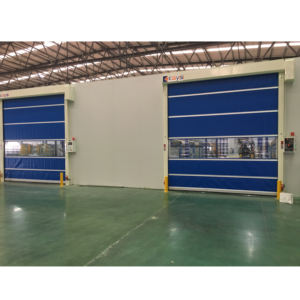 Porte automatique à enroulement rapide en PVC pour lavage de voitures avec système servo, options de couleurs, différentes tailles, porte haute vitesse - Product Image 3