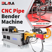 Machine de cintrage de tuyaux CNC 5 axes Smooth Running 50CNC-5A-MS avec alimentation de 2200 mm pour tuyaux de cages pour animaux de compagnie
