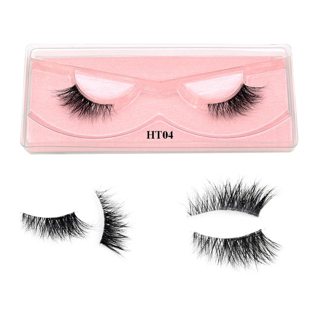 Wholesale Half Lashes Natural False Eyelashes Invisible Band Half ...