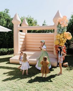 Maison de <span class=keywords><strong>ballon</strong></span> gonflable blanche avec fosse à balles et château de toboggan Mini maison de saut pour enfant <span class=keywords><strong>adulte</strong></span> avec souffleur d'air - Product Image 6