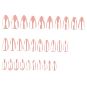 <span class=keywords><strong>Faux</strong></span> <span class=keywords><strong>ongles</strong></span> à poser en amande, finition poudre naturelle, pour le commerce international, vente en gros d'usine - Product Image 2