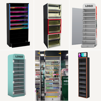 Présentoir de sol en métal TDP USA pour tabac et cigarettes, vitrine pour magasin de tabac et supérette