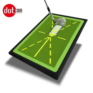 새로운 기술 인스턴트 스윙 잔디 골프 타격 매트 충격 분석 로고 매트 훈련 골프 타격 매트