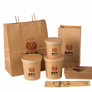 Tazón Redondo de Papel para Almuerzo con Impresión Personalizada, Desechable, 24oz, para Sopa y Ensalada con Tapa, para Fiestas, Kraft, <span class=keywords><strong>BIOPACK</strong></span> BOWL-001 - Product Image 4