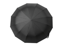 Parapluie de 23 pouces avec logo personnalisé, poignée torche LED, pliage automatique en 3 sections, pour la marche de nuit, protection solaire et pluie, sécurité pour femme, 12 baleines, résistant au vent 18 m/s