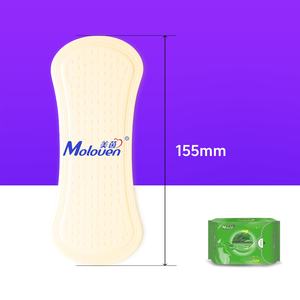 Meiyin almohadillas de <span class=keywords><strong>fibra</strong></span> de bambú transpirables Mini servilletas sanitarias día y noche caja entera combinación rentable toallas de tía al por mayor - Product Image 6