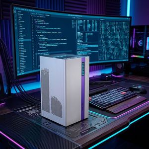 Mini PC Zkmagic 8845HS con Pantalla Táctil de 3.0'', Doble LAN de 10 GbE, AMD Ryzen 7, 96 GB DDR5, Micro <span class=keywords><strong>Servidor</strong></span> de 4 Bahías para Virtualización - Product Image 1