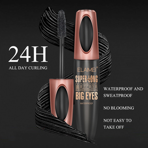 ELAMEI - Máscara de Pestañas de Fibra de Seda 4D de Marca Privada al por Mayor, Resistente al Agua, de Larga Duración, Voluminizadora, Maquillaje Cosmético para Pestañas - Product Image 5