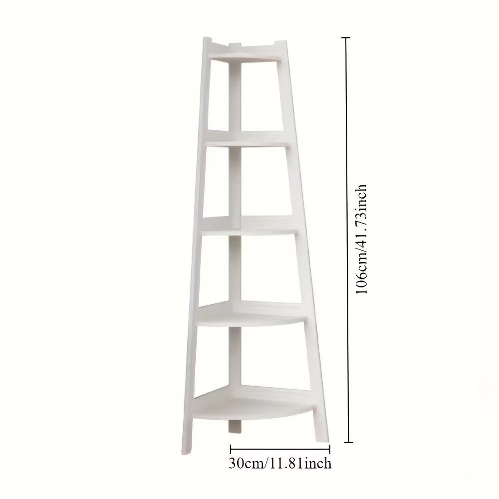 White balcony triangular shelf