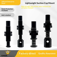 Support de ventouse robotique léger Ginier S avec tige d'aspiration à ressort intégré pour systèmes pneumatiques industriels
