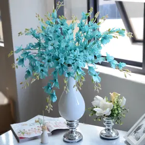 Orchidées artificielles en soie, 10 pièces, pour les décorations de mariage et la maison