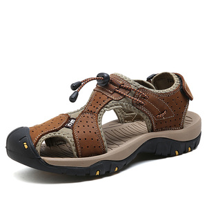 <span class=keywords><strong>Sandali</strong></span> da <span class=keywords><strong>Uomo</strong></span> per Esterni, Scarpe da Trekking e Spiaggia, Sportive, da Pescatore, in Pelle, Slip-on, Basse, Estive, Traspiranti, Fatte a Mano, a Punta Chiusa - Product Image 2