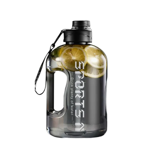 Durable Sports Kettle Transparent Body 1800ml Straw Water Bottle Custom Print with <b>Small</b> MOQ - Product Image 1