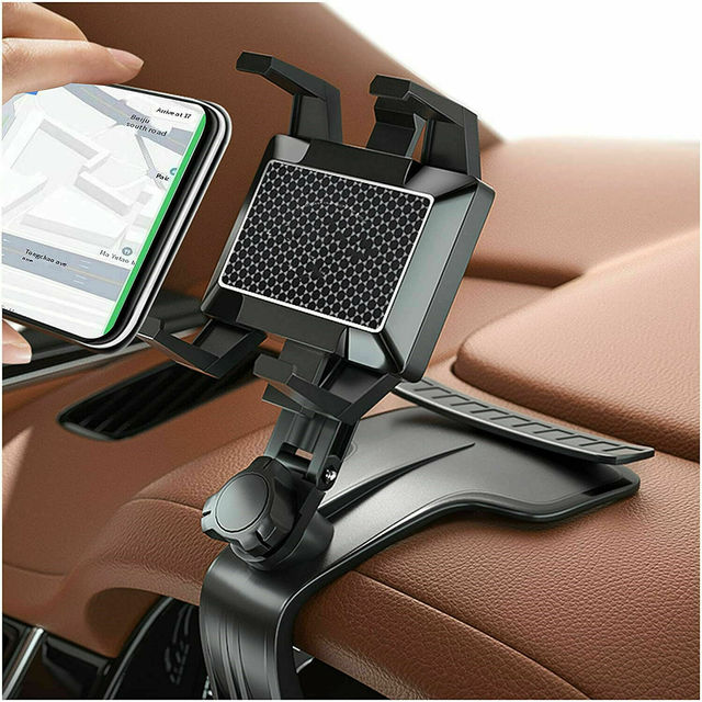 Magnetic Universal Car Phone Holder Double 360 Degree Rotation for Dashboard Sun Visor ABS Material Compatible for for