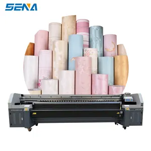 环保溶剂3D壁纸纺织面料皮革柔性印刷理光打印头卷对卷宽度格式打印机