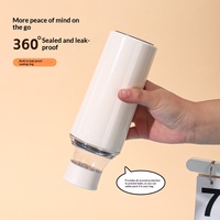 Nouvelle Bouteille Créative à Col Étroit avec Infuseur à Thé Froid, Chambre Transparente, Double Paroi en Acier Inoxydable 316, Isolation 6-12 Heures