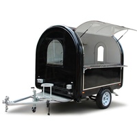 Remorque de café automatique, chariot de maison avec Grill et caraveuses de nourriture