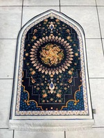 Wholesale Custom Size Print Color logo Rug Luxury Muslim Prayer Mat Gift Set