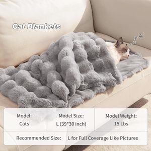 Manta gruesa y cálida para gatos, alfombra moderna para cama de invierno de cuatro estaciones, para gatos, perros y cachorros que duermen cómodamente - Product Image 5