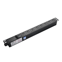 Nouvelle multiprise de cabinet PDU personnalisée avec protection contre les surtensions universelle, type rail, pour établi, et extension sans fil