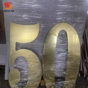 Números Grandes de Marquesina LED con Tiras LED de Hierro para Decoración de Fondo en Fiestas de Cumpleaños, Bodas, Centros Comerciales, Escuelas y Edificios - Product Image 2